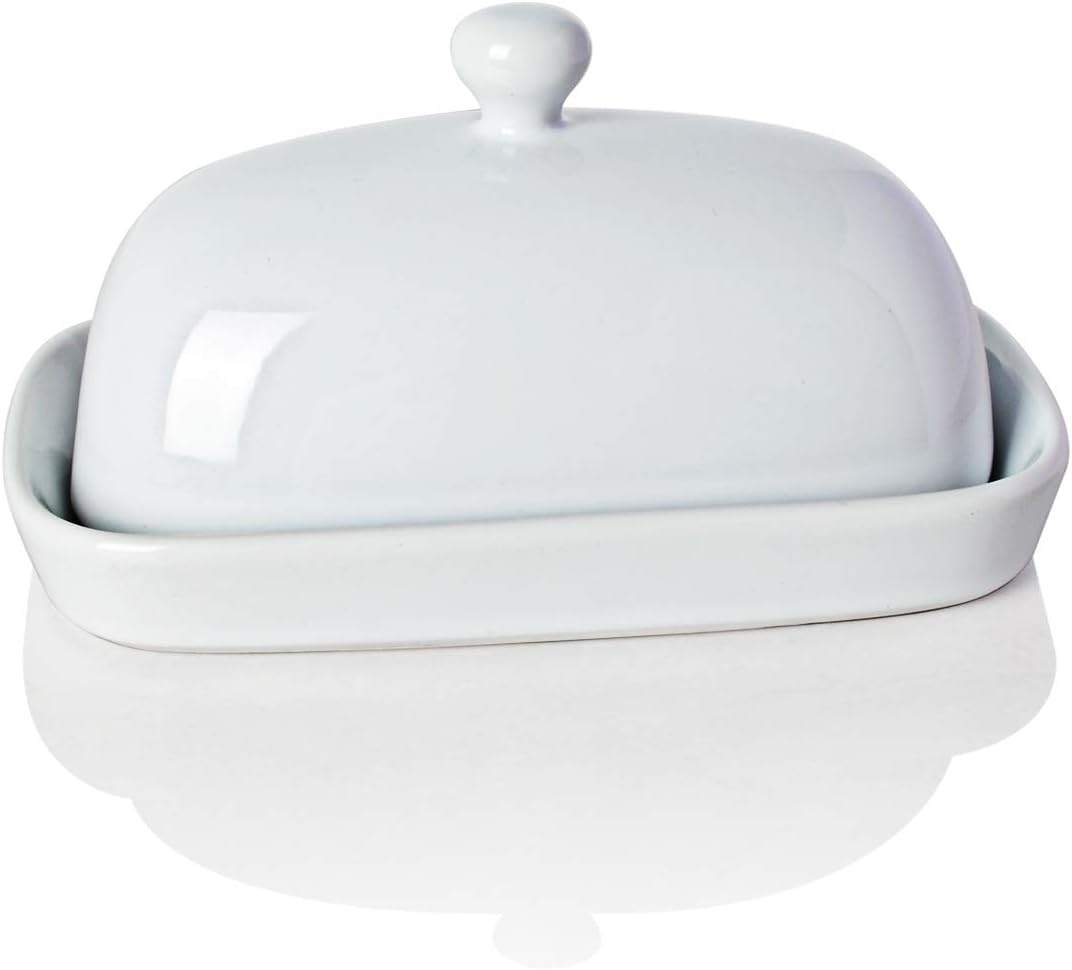 Sweejar Ceramic Butter Dish with Lid